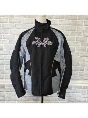 Frank Thomas Lady Rider Armored Motorcycle Jacket Grunge Gorpcore Bike Tech L